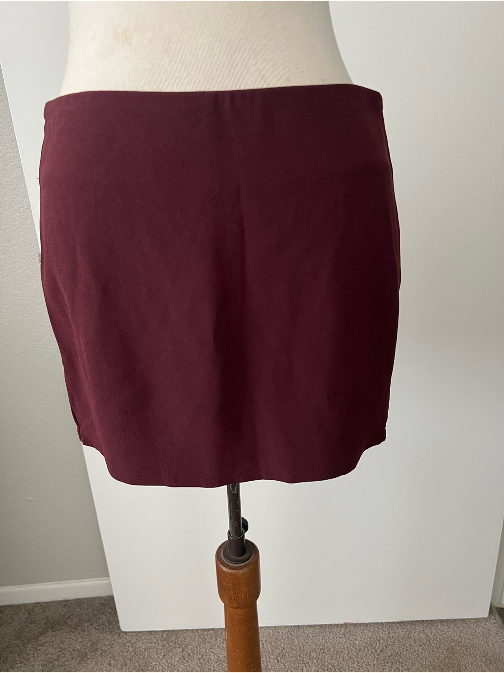 Diane Von Furstenberg Wine Mini Skirt
